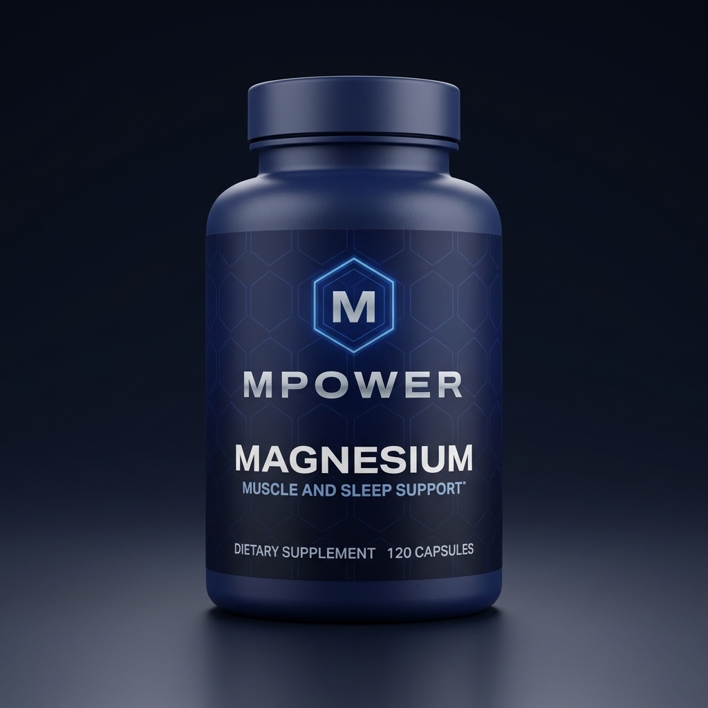 MPower Magnesium navy bottle