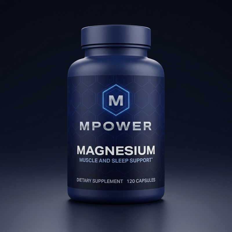 MPower Magnesium navy bottle